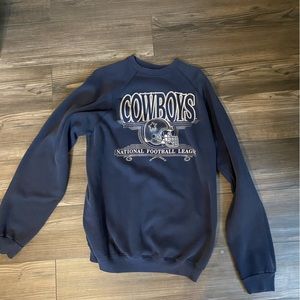 Men’s Dallas Cowboy Crewneck, size XLT, blue/navy, vintage